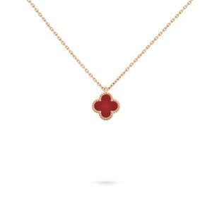 Van Cleef & Arpels Sweet Alhambra Pendant Carnelian